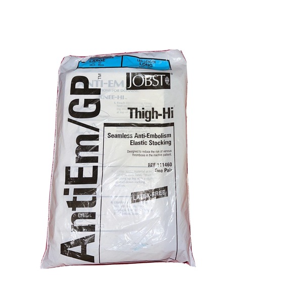 Jobst AntiEm Thigh-Hi Elastic Stockings Large Long 33-38 leg length 111460 New - Picture 1 of 7